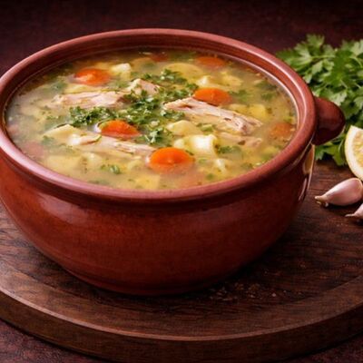 Куриный бульон в Оджах по цене 190 ₽