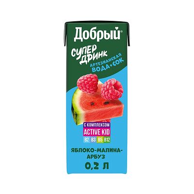 Добрый Active kid Яблоко-Малина-Арбуз в Азия у моря по цене 100 ₽