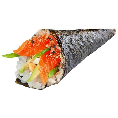 Темаки с лососем в Тануки по цене 380 ₽