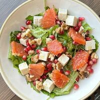 Салат с тофу и красным апельсином в Брассерия 033