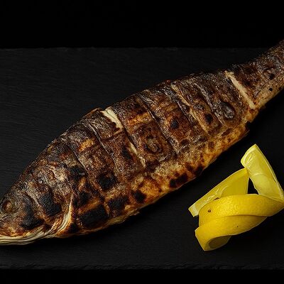 Сибас на углях в Holy salt Шаурма Шашлык по цене 825 ₽