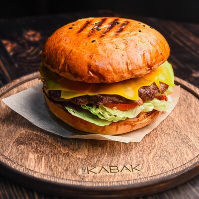 Бургер по-кабаковски в The Kabak по цене 880 ₽