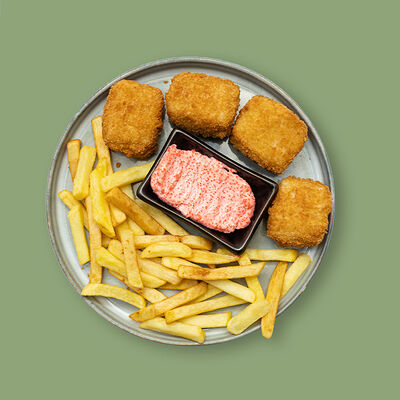 Фиш&Чипс с розовым соусом в Додома по цене 565 ₽