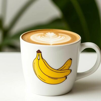 Банановое капучино в Пончик по цене 260 ₽