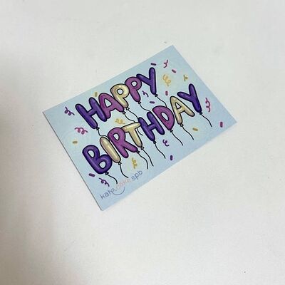 Открытка Happy Birthday в Cakesmile по цене 99 ₽