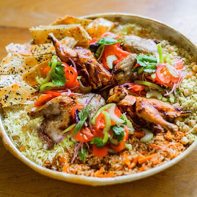 Мансаф с куриными крыльями в тандыре в Дюшес по цене 4140