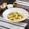 Вареники с грибами и картофелем, сдобрены шкваркамив Диканька по цене 460