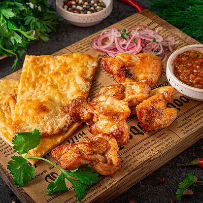 Шашлык из куриного бедра в Поляна по цене 650 ₽