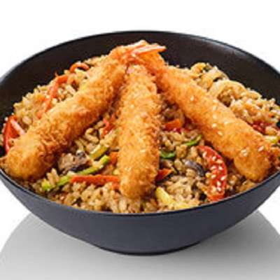 Креветки Кунг-Пао в кисло-сладком соусе с рисом в Ostrov по цене 693 ₽