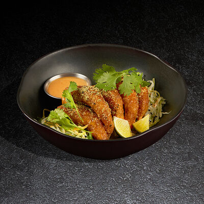 Креветки темпура с капустным салатом в Frank by Баста по цене 990 ₽