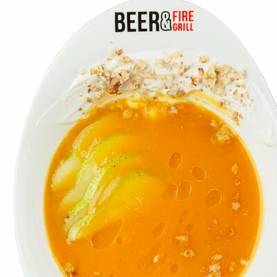 Тыквенный суп с сыром надуги в Beer & Fire Grill по цене 397 ₽