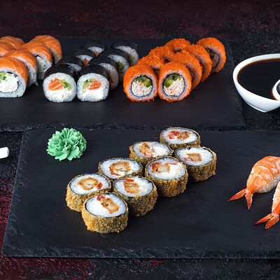 Для двоих в Lasosь Sushi&Rolls по цене 2190 ₽
