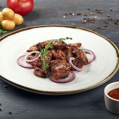 Шашлык из бараньих Семечек в Мангал по цене 300 ₽