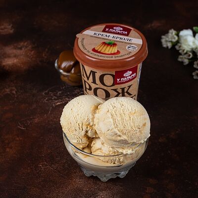 Мороженое сливочное Крем-брюле в У Палыча. С пылу, с жару! по цене 500 ₽