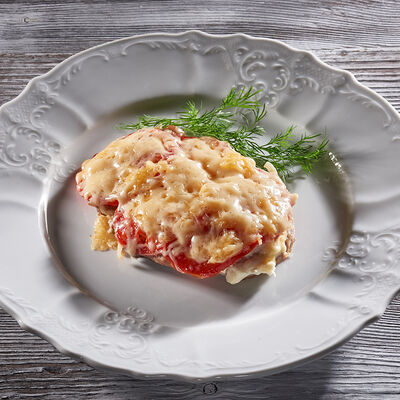 Мясо по-французски с луком в Самовар по цене 570 ₽