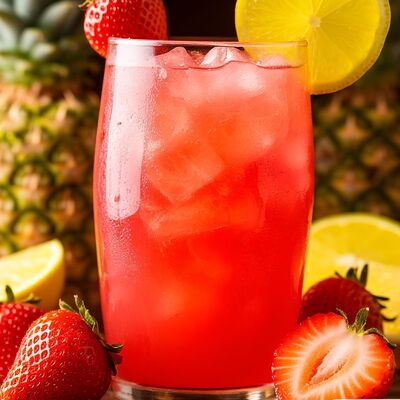 Бабл-ти Ананас-клубника в Side Coffee по цене 399 ₽