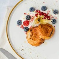 Сырники с красным творогом в Смена вкуса