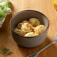 Пельмени со сливочным соусом в Пока горячее