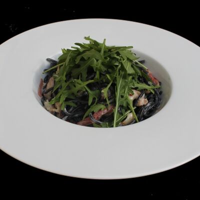 Паста с беконом и сыром дорблю в Пусан по цене 650 ₽