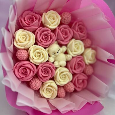 №11 Букет из шоколада скотенкомв Цветы из шоколада по цене 1500 ₽