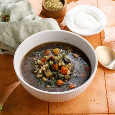 Грибная похлебка постная в Баклажан в ТЦ 