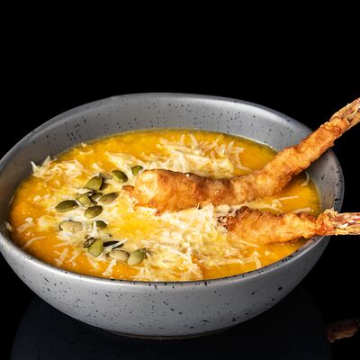 Тыквенный суп с креветками в Мушу по цене 315