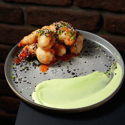 Тигровые креветки с васаби-муссом в Encore Ervier по цене 890 ₽