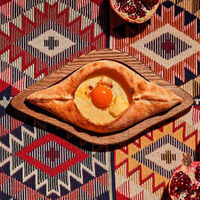 Логотип Хачапури выпечка и вино