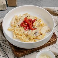 Паста с курицей и итальянскими травами в Бобы