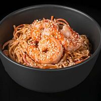 Яичная лапша с креветкой в сливочном соусе в Филакалифа