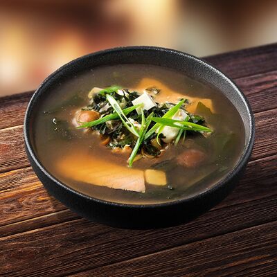 Мисо-суп с лососем в Суши Рай по цене 359 ₽