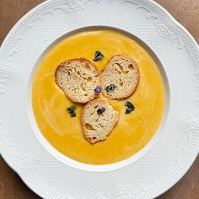 Сырный крем-суп в Брусена по цене 430 ₽