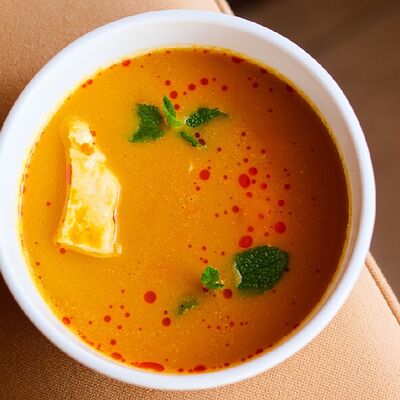 Тыквенный биск с форелью в The Odi по цене 27 р.