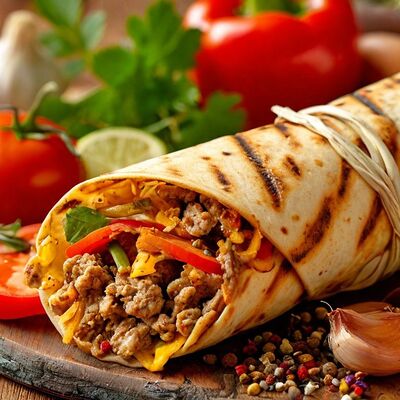 Шаурма со свининой на углях в Шаурма-Шашлык в Тренде по цене 490 ₽