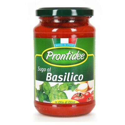 Соус томатный Prontidee с базиликом, Италия в Азбука Вкуса Экспресс Меню по цене 296 ₽