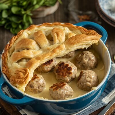 Пот Пай с тефтелями по-шведски в Фабрика-кухня ex. The Black Door по цене 18 р.