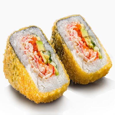 Онигири Калифорния темпура в Вкус и лосось по цене 310 ₽