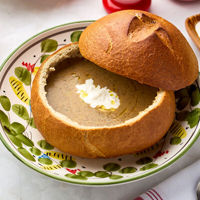 Суп из белых грибов со страчателлой в Osteria Dolce по цене 650 ₽