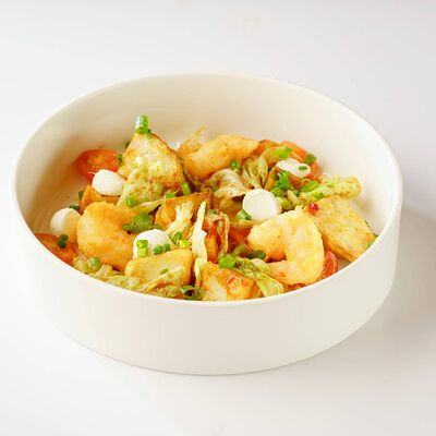 Салат с баклажанами и креветками в Панда Маркет по цене 539 ₽