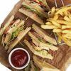 3D сэндвич с куриной грудкой, ветчиной из индейки и картофелем фри в Дионис №1 по цене 520