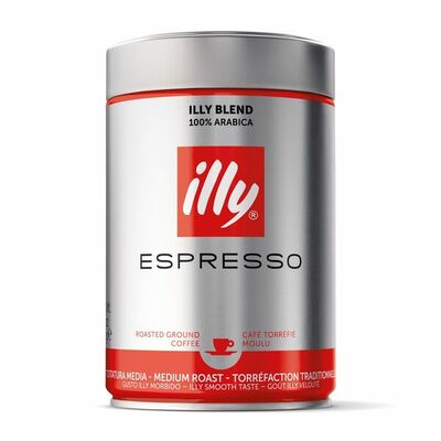 Кофе молотый Эспрессо, Illy, Италия в Азбука Вкуса Экспресс Меню по цене 1187 ₽