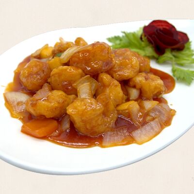 Шарики из креветок с ананасом в Золотая панда по цене 2897 ₽