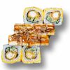 Ролл с угрем и креветкой в темпуре в SUSHIBOX по цене 649