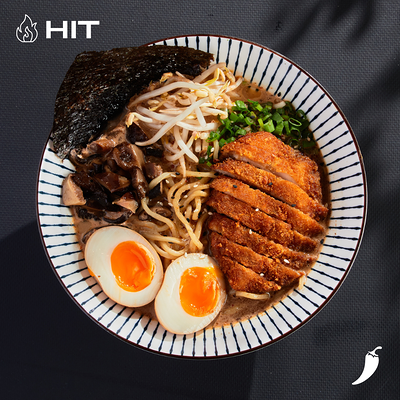 Карри рамэн с цыпленком кацу большой в ASIATIQ Ramen-Bar по цене 730 ₽