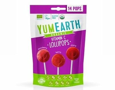 Органические леденцы на палочке YumEarth с витамином С в Гурмэтика по цене 1249 ₽