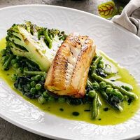 Угольная рыба в сливочном соусе в Баклажан в ТЦ 