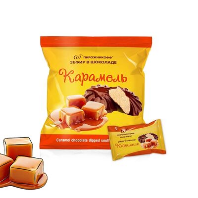 Зефир Пирожникофф Карамель в шоколаде в Пирожникофф по цене 235 ₽