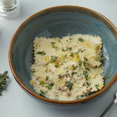 Равиоли а-ля карбонара в Блеск по цене 350