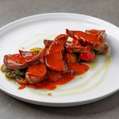 Язычки ягненка, картофель и харисса в 321 Club by Novikov по цене 1250