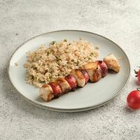 Шашлычок из цыпленка с рисом в Wokker Express